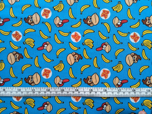 Nintendo Donkey Kong Fabric - 1/2 Meter - Cotton Fabric