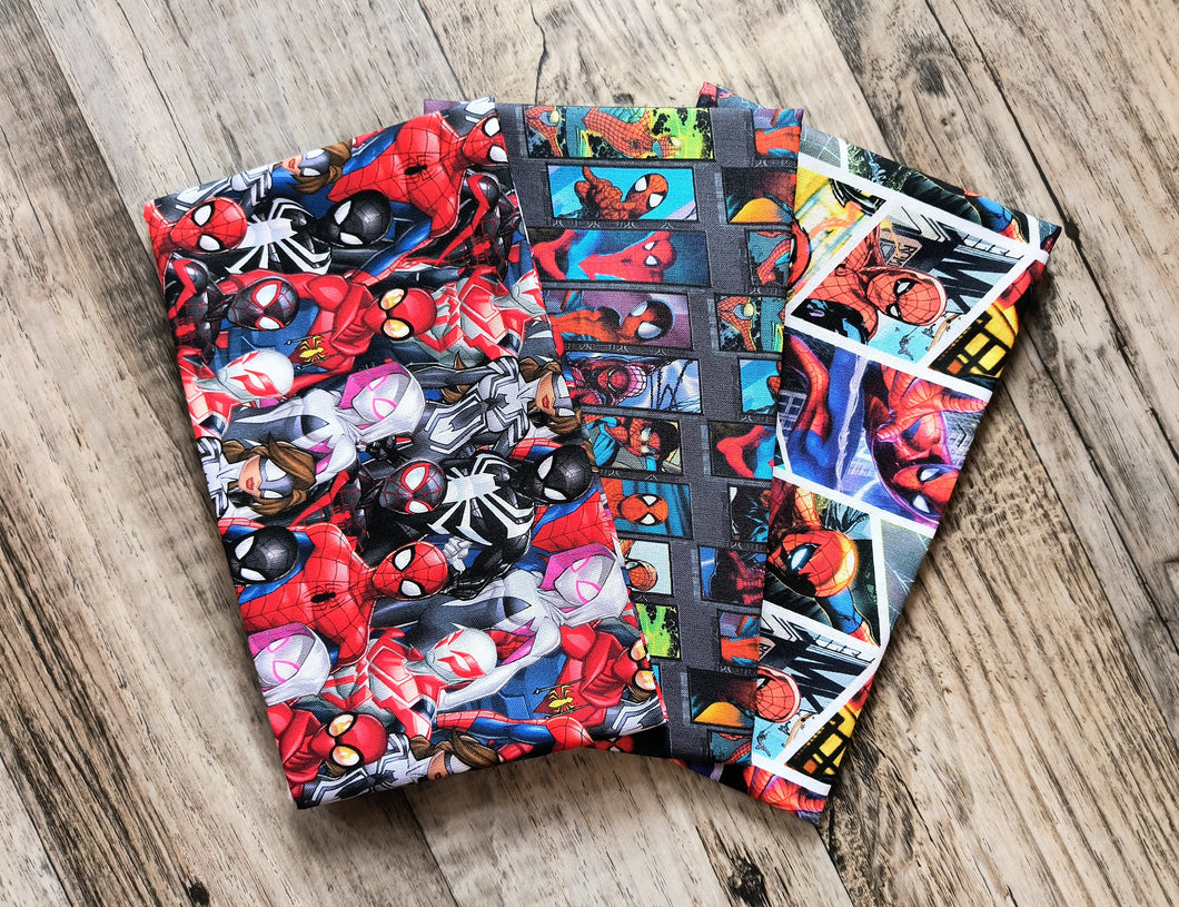 Digital Malvel Spiderman 3PCS Fat Quarter Bundle - Cotton Fabric