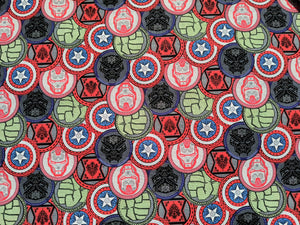 Marvel Avengers Coins CP71718 Fabric - 1/2 Meter - Cotton Fabric