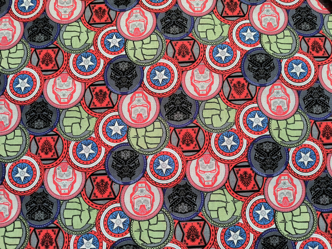 Marvel Avengers Coins CP71718 Fabric - 1/2 Meter - Cotton Fabric