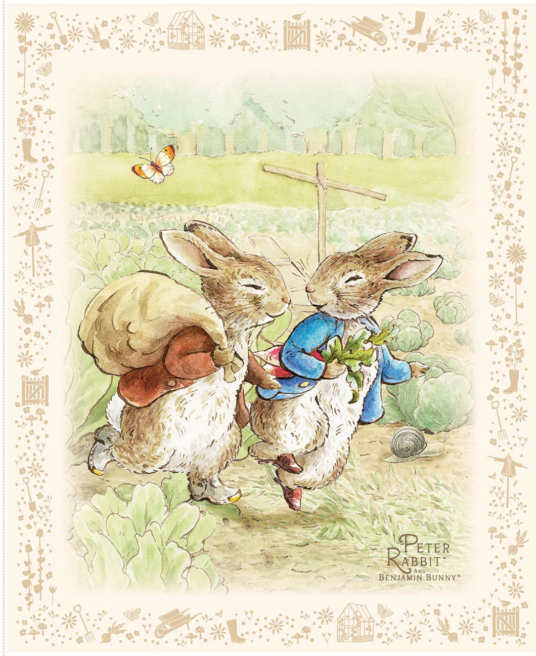 Toile Peter Rabbit Peter Rabbit Panel - Cotton Fabric – Les Tissus S.N.