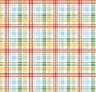 Winnie The Pooh Plaid C17005 - Multi Fabric - 1/2 Meter - Cotton Fabric