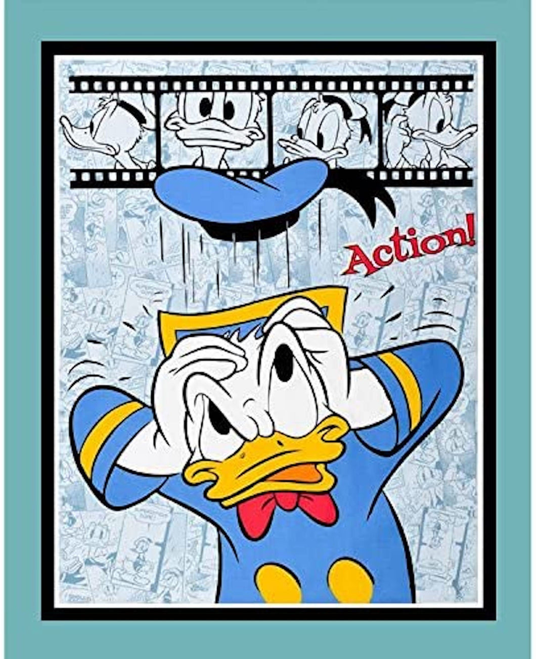 Donald Duck Panel - Cotton Fabric