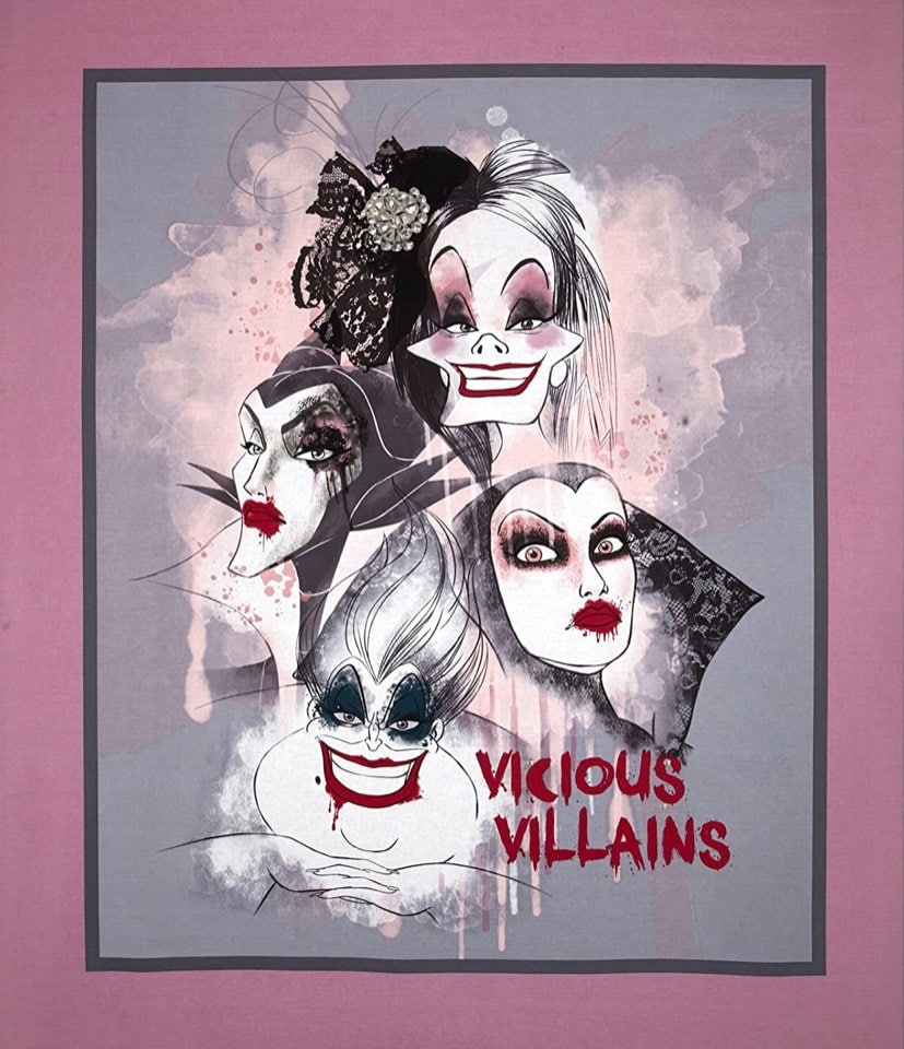 Vicious Villains Panel - Cotton Fabric