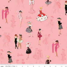 Load image into Gallery viewer, Barbie™ Vintage Main Pink CD16890 - Pink Fabric - 1/2 Meter - Cotton Fabric

