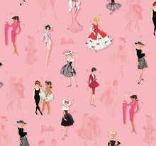 Load image into Gallery viewer, Barbie™ Vintage Main Pink CD16890 - Pink Fabric - 1/2 Meter - Cotton Fabric

