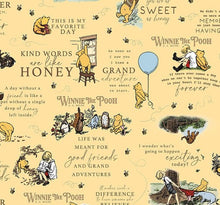 Charger l&#39;image dans la galerie, Winnie The Pooh Main C17000 - Yellow Fabric - 1/2 Meter - Cotton Fabric
