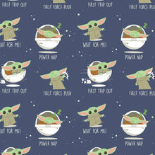 Load image into Gallery viewer, Character Nursery - Child of the Galaxy - Navy Fabric - 1/2 Meter - Cotton Fabric
