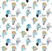 Charger l&#39;image dans la galerie, The Jetsons - Characters - White Fabric - 1/2 Meter - Cotton Fabric
