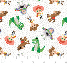 Charger l&#39;image dans la galerie, Toy Story Let&#39;s Play - Let&#39;s Play - White Fabric - 1/2 Meter - Cotton Fabric
