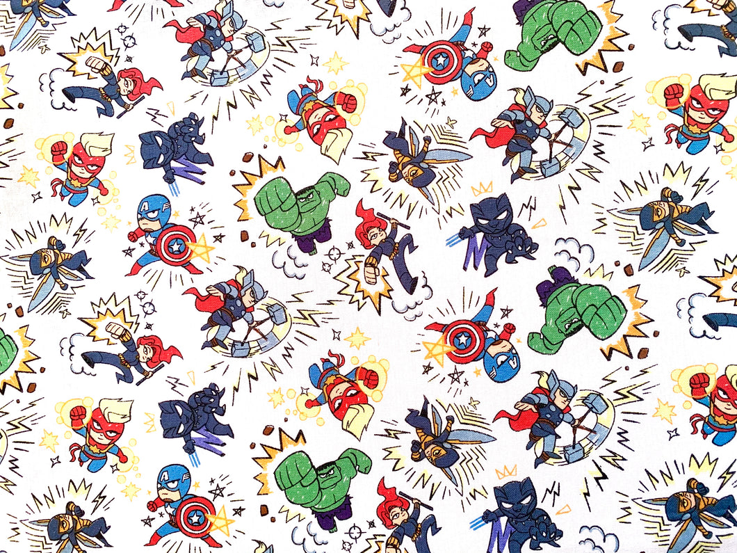 Marvel Avengers Kapow CP73234 Fabric - 1/2 Meter - Cotton Fabric