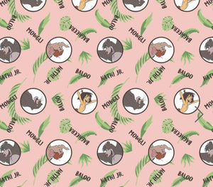 Jungle Book 5 PCS Fat Quarter Bundle - Cotton Fabric