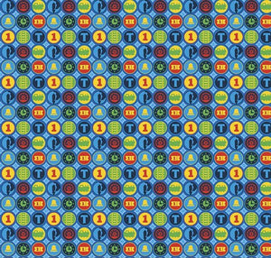 Thomas and Friends Icons Multi Fabric - 1/2 Meter - Cotton Fabric