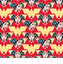 Charger l&#39;image dans la galerie, Wonder Woman - WW84 - Face Crop Fabric - 1/2 Meter - Cotton Fabric
