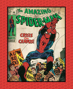 MARVEL COMICS - The Amazing Spider-man Panel - 1 Yard Cut - Cotton Fabric