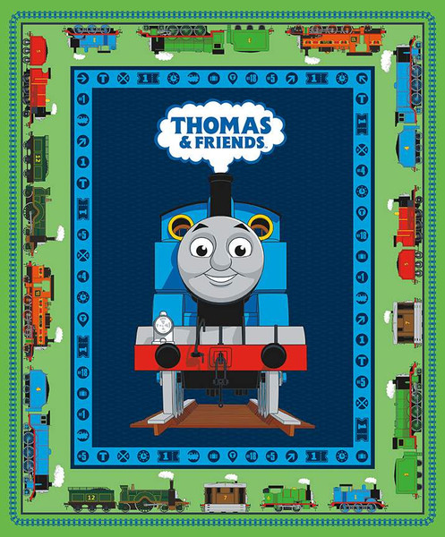 Thomas and Friends Panel - Cotton Fabric